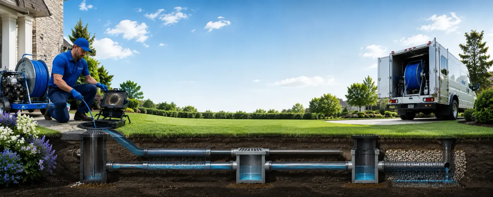 Outdoor drain cleaning information for Reeseville, WI